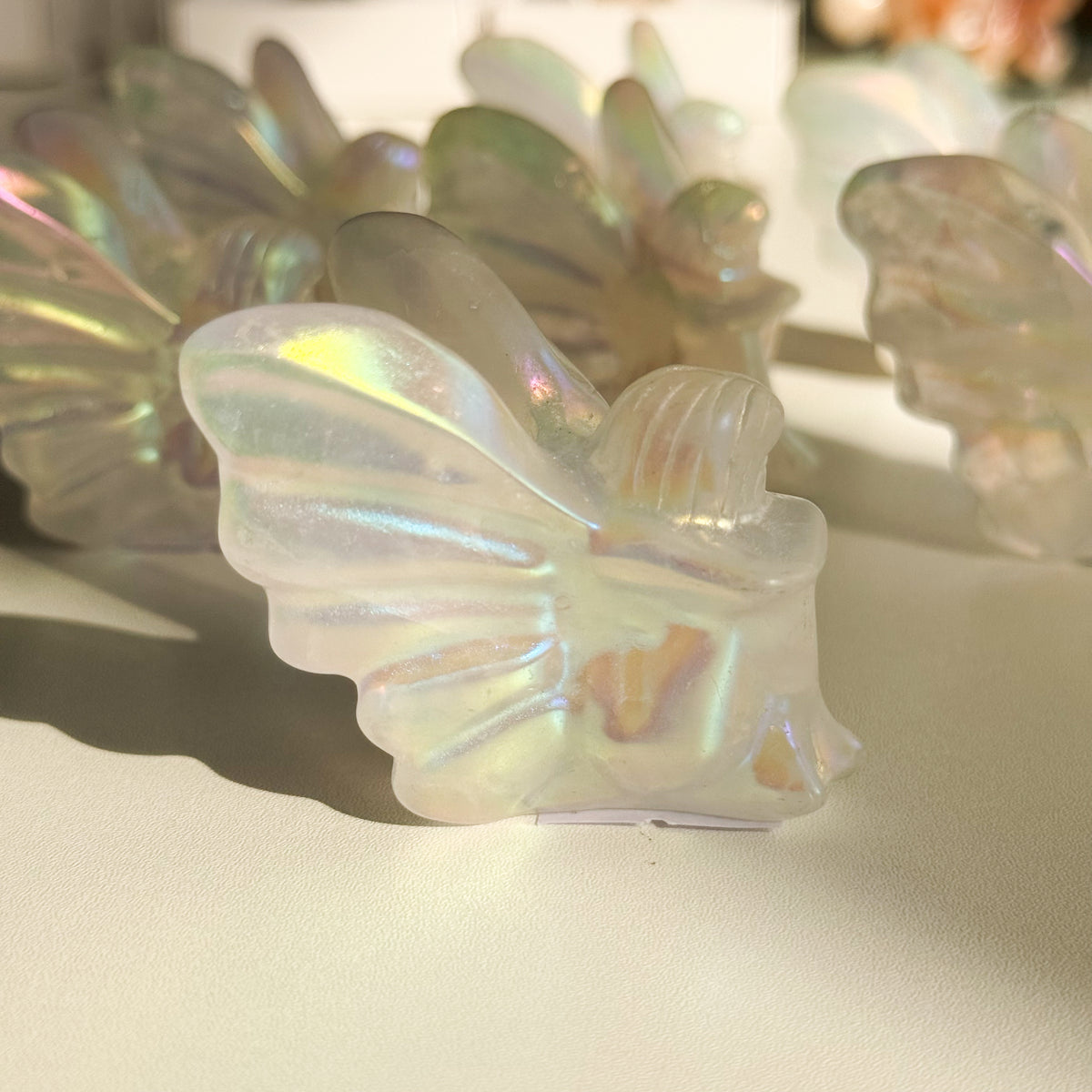 Angel Aura Quartz Fairy Carving