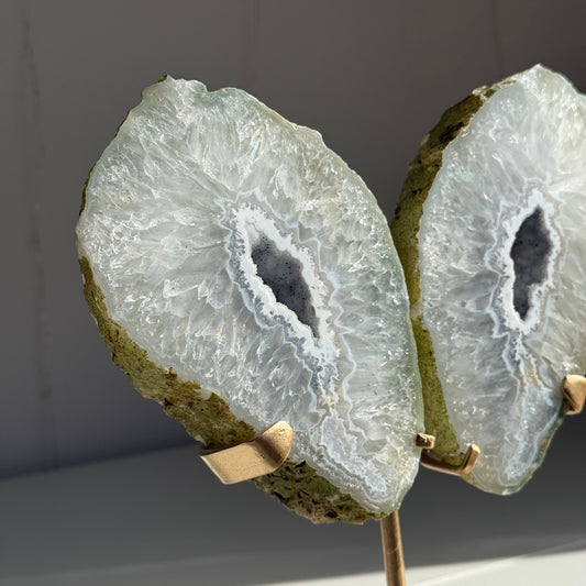 Brazilian Agate Wings & Stand