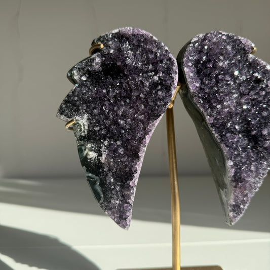 Brazilian Amethyst Angel Wings & Stand