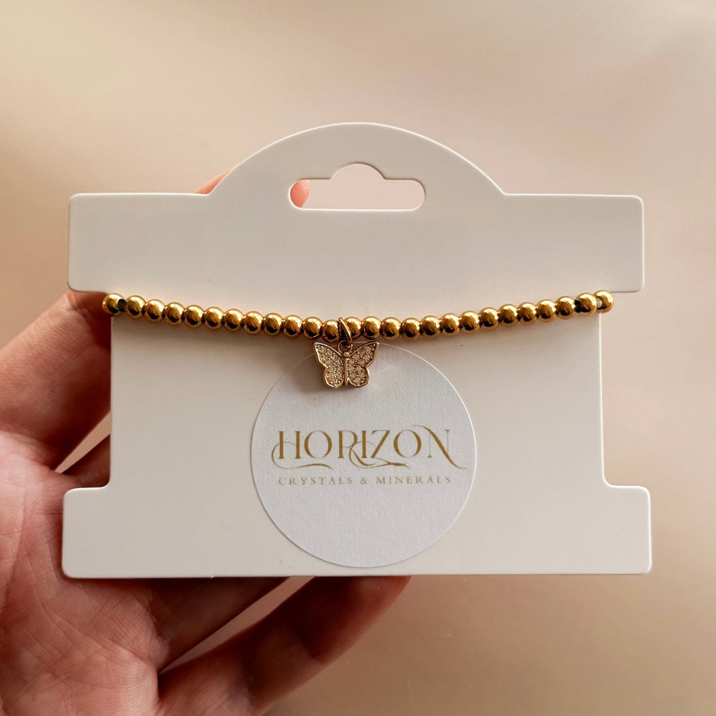 Stainless Steel Bracelet - Butterfly Charm