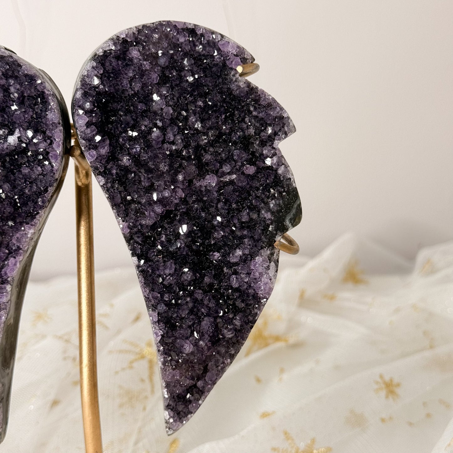 Brazilian Amethyst Angel Wings & Stand