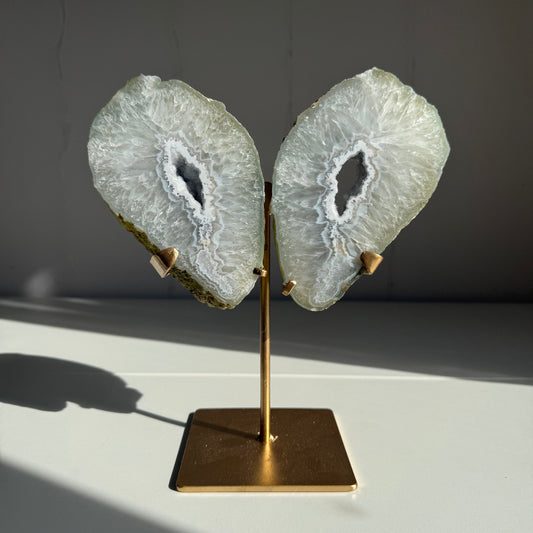 Brazilian Agate Wings & Stand