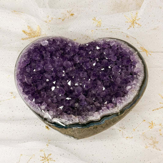 Large Brazilian Amethyst Heart 1KG