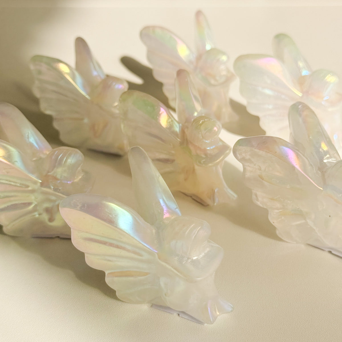 Angel Aura Quartz Fairy Carving