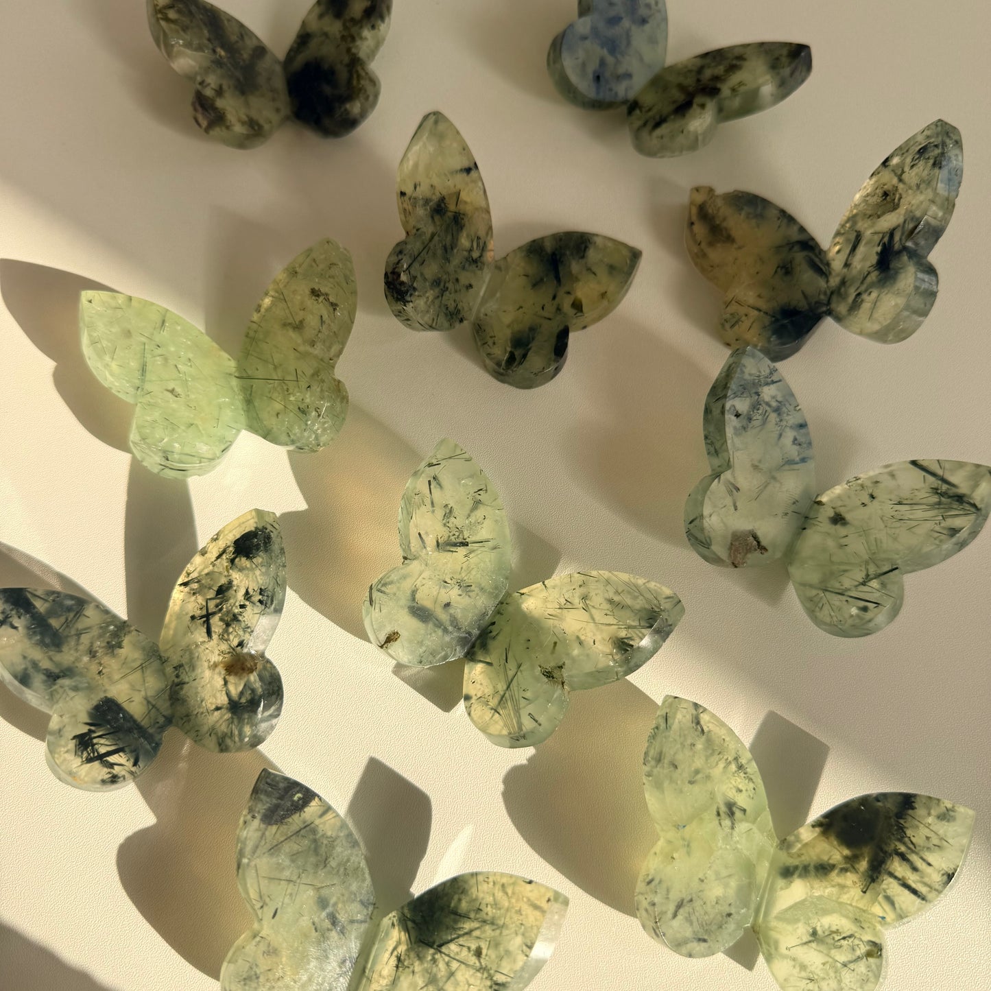 Prehnite 3D Butterfly