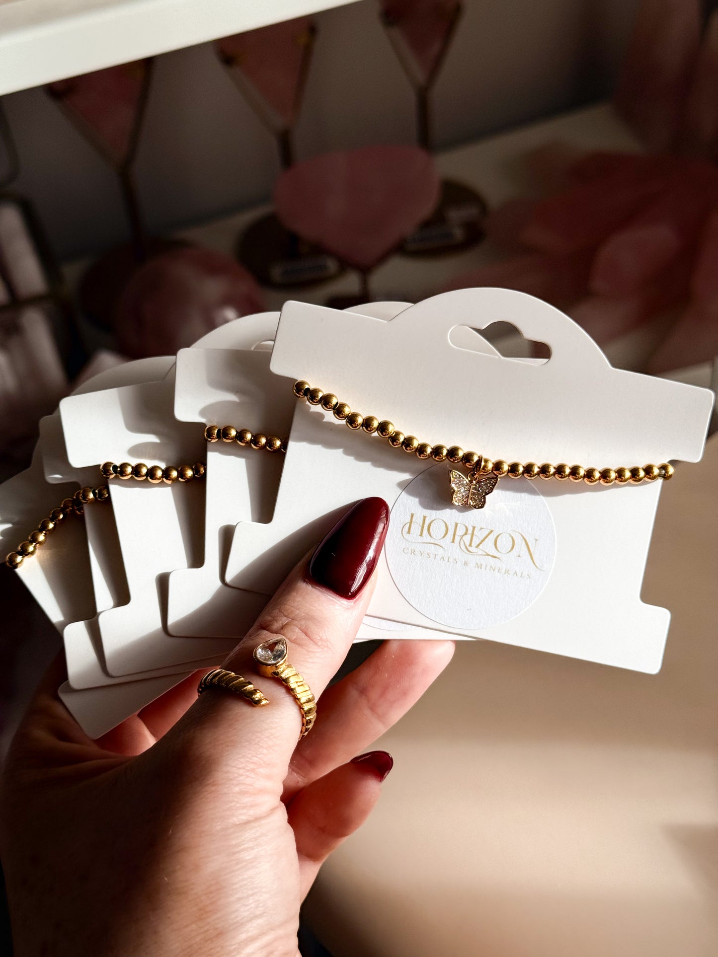 Stainless Steel Bracelet - Butterfly Charm