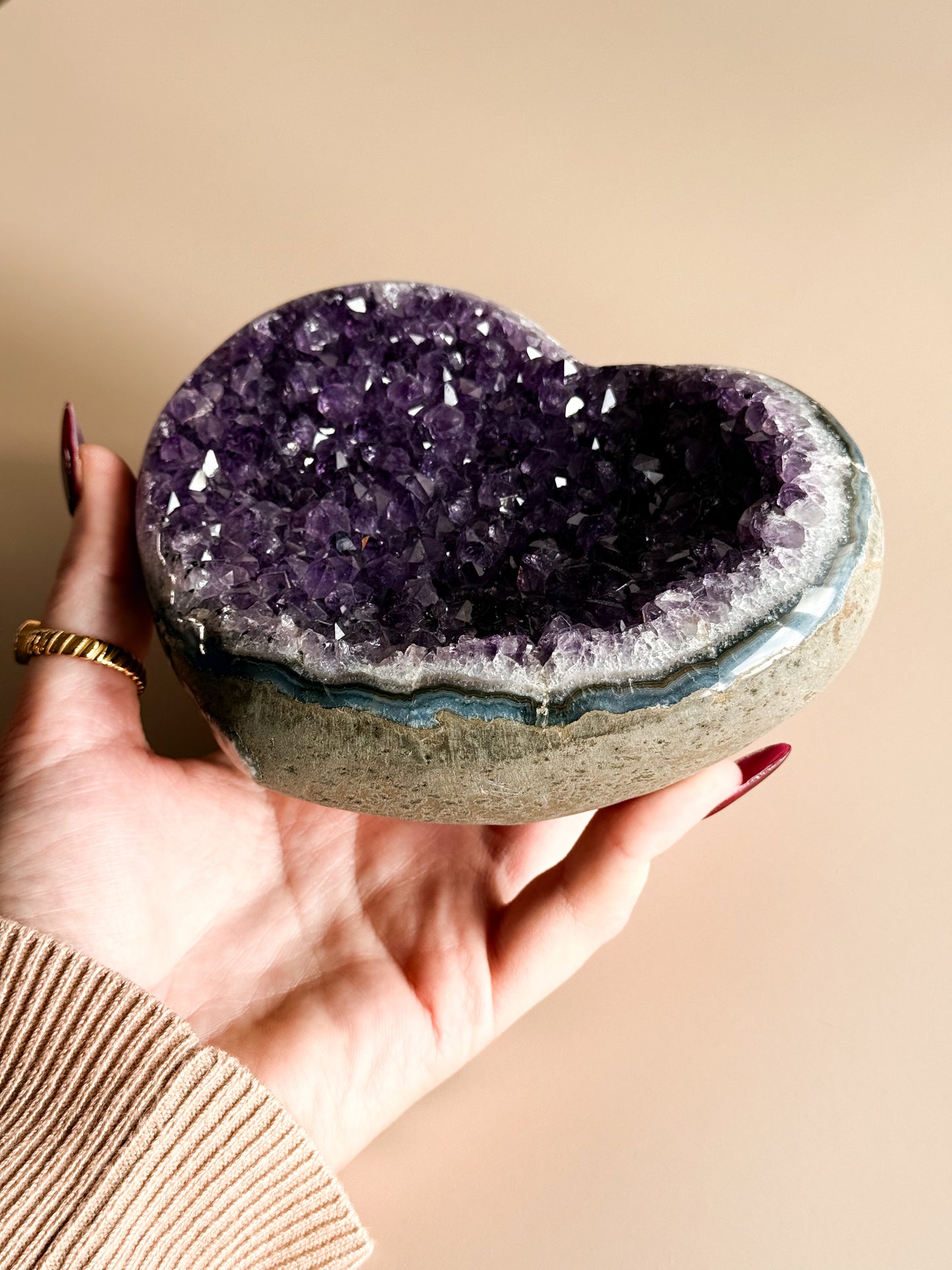 Large Brazilian Amethyst Heart 1KG