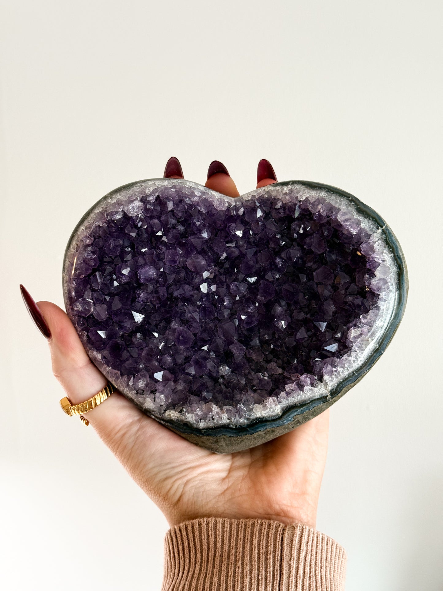 Large Brazilian Amethyst Heart 1KG